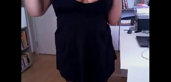  short dress tease tits webcam striptease